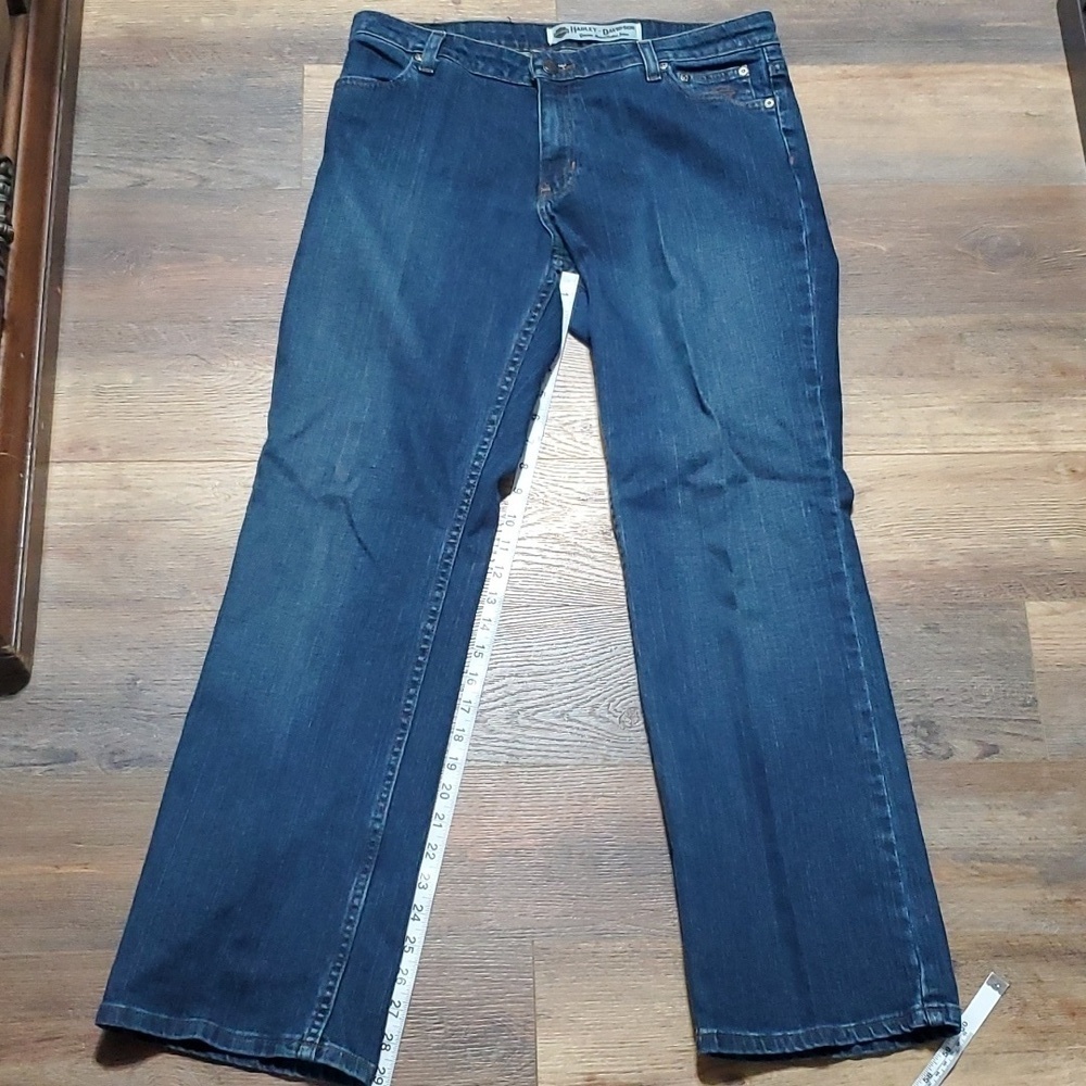 Harley Davidson straight leg medium wash jeans